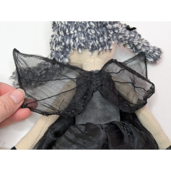 Jellycat Dark Goth Fairy Fae Plush Stuffed Animal Doll Retired Emo 14" FLAWS - Picture 11 of 11